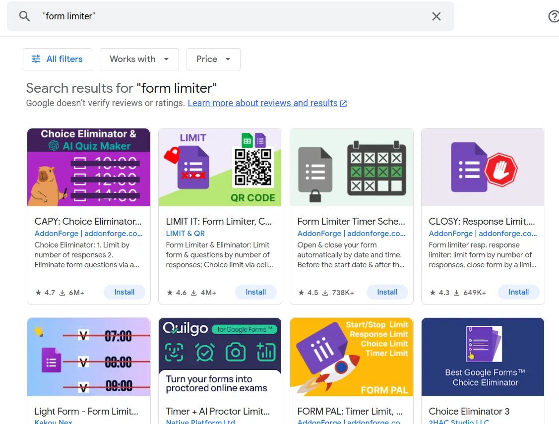 alternative form limiters