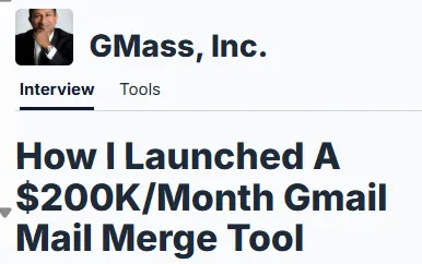 Gmass story
