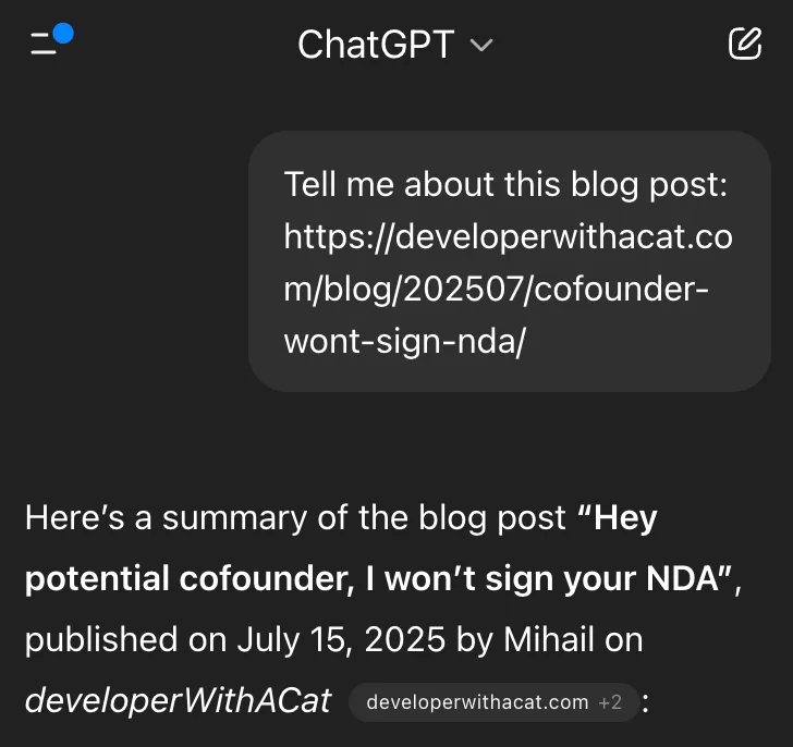 Redistributing blog post