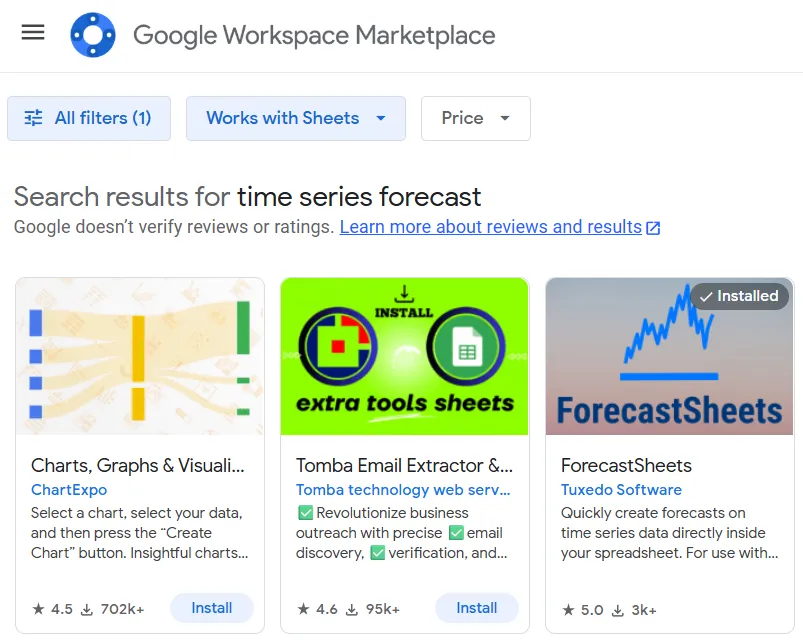 third Google Workspace search result
