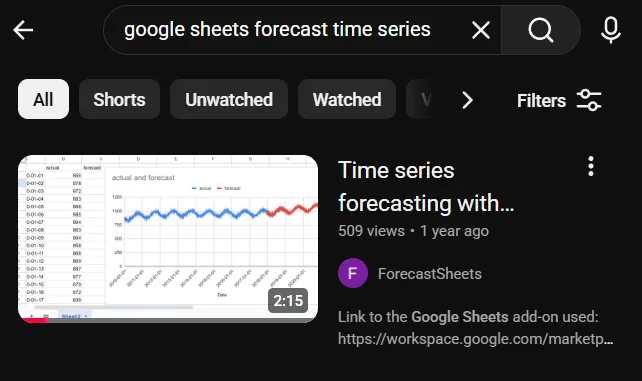 top YouTube result
